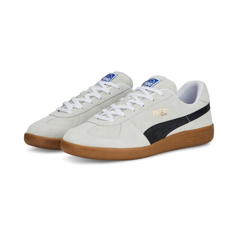 Puma Hallen-Indoorschuhe Handball Wildleder weiss Herren